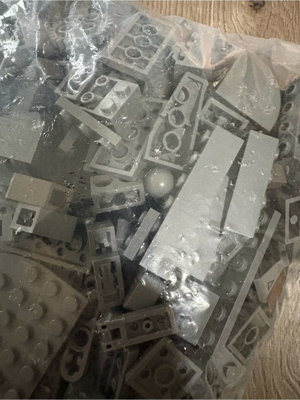 Lego Gray Building Brick Lot - Light Bluish Gray Pieces